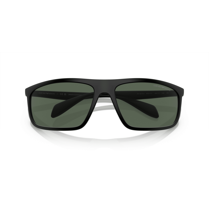 Óculos De Sol Emporio Armani Masculino 0ea4212u Matte Black/rubber Green Dark